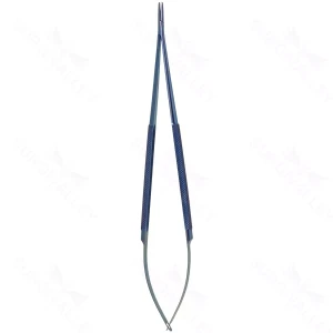 8″ LighTouch Needle Holder – round handle titanium – surgivalley (S01-81-00-229)