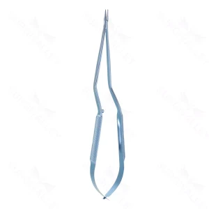 8.75″ Titanium Malis Needle Holder – Bayonet straight .6mm tip w/o lock – surgivalley (S01-81-00-359)