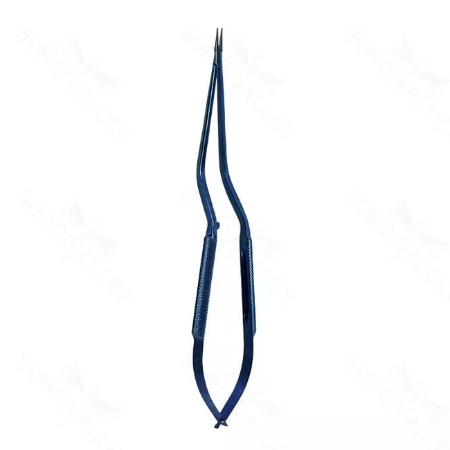8.75″ Titanium Rhoton Micro Needle Holder – Bayonet cvd jaw