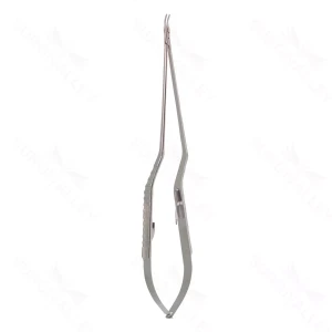 9″ Micro Needle Holder – Bayonet Flat handle Cvd jaw w/lock FineTouch – surgivalley (S01-81-00-378)