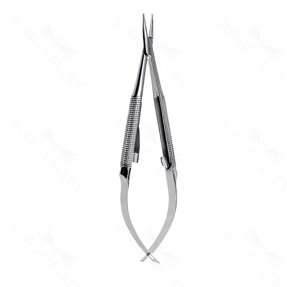 Baby Barraquer Needle Holder – straight w/ lock 94mm