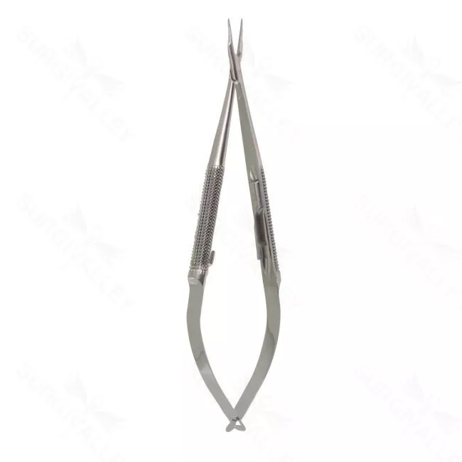 5″ Needle Holders – 8mm hndl .4mm tips straight w/o lock