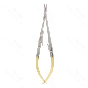 5 1/2″ Castroviejo “GG” Needle Holder – straight serr w/ lock – surgivalley (S01-81-00-76)