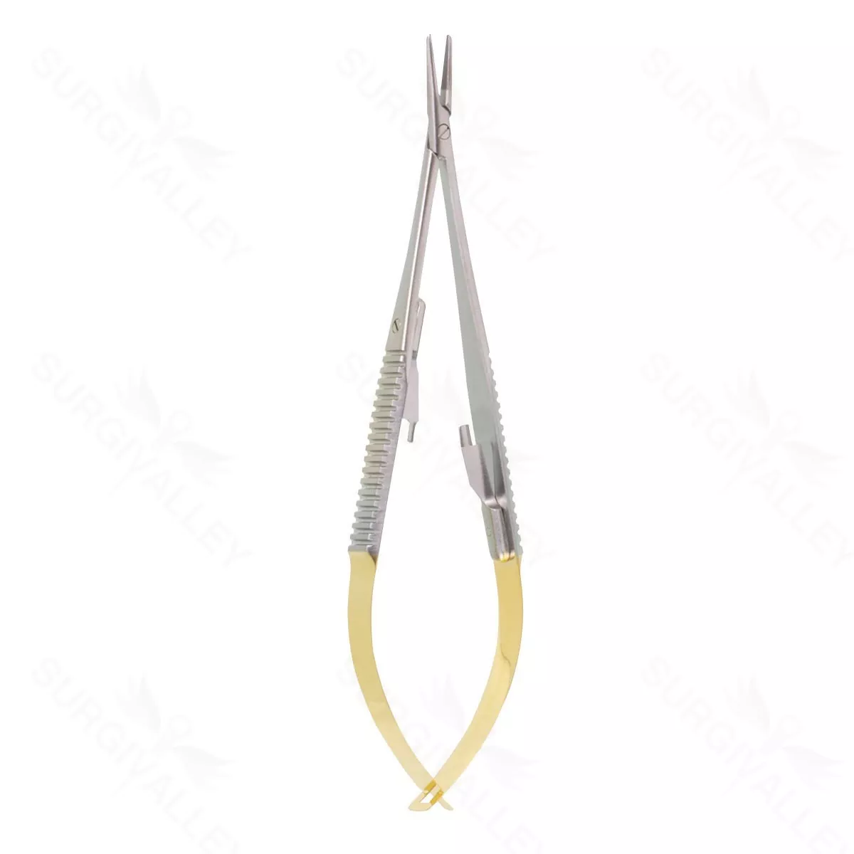 5 1/2″ Castroviejo “GG” Needle Holder – straight serr w/ lock