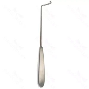 8 1/4″ Deschamps Ligature Carrier – left blunt – surgivalley (S01-89-00-110)