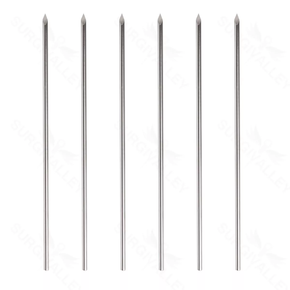 9″ Steinman Pin Smooth – single Trocar 3/16″ 6pk