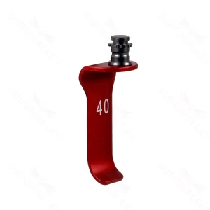 14x40mm Image-Line micro blade – blunt red New Locking Hub – surgivalley (S01-82-00-1282)