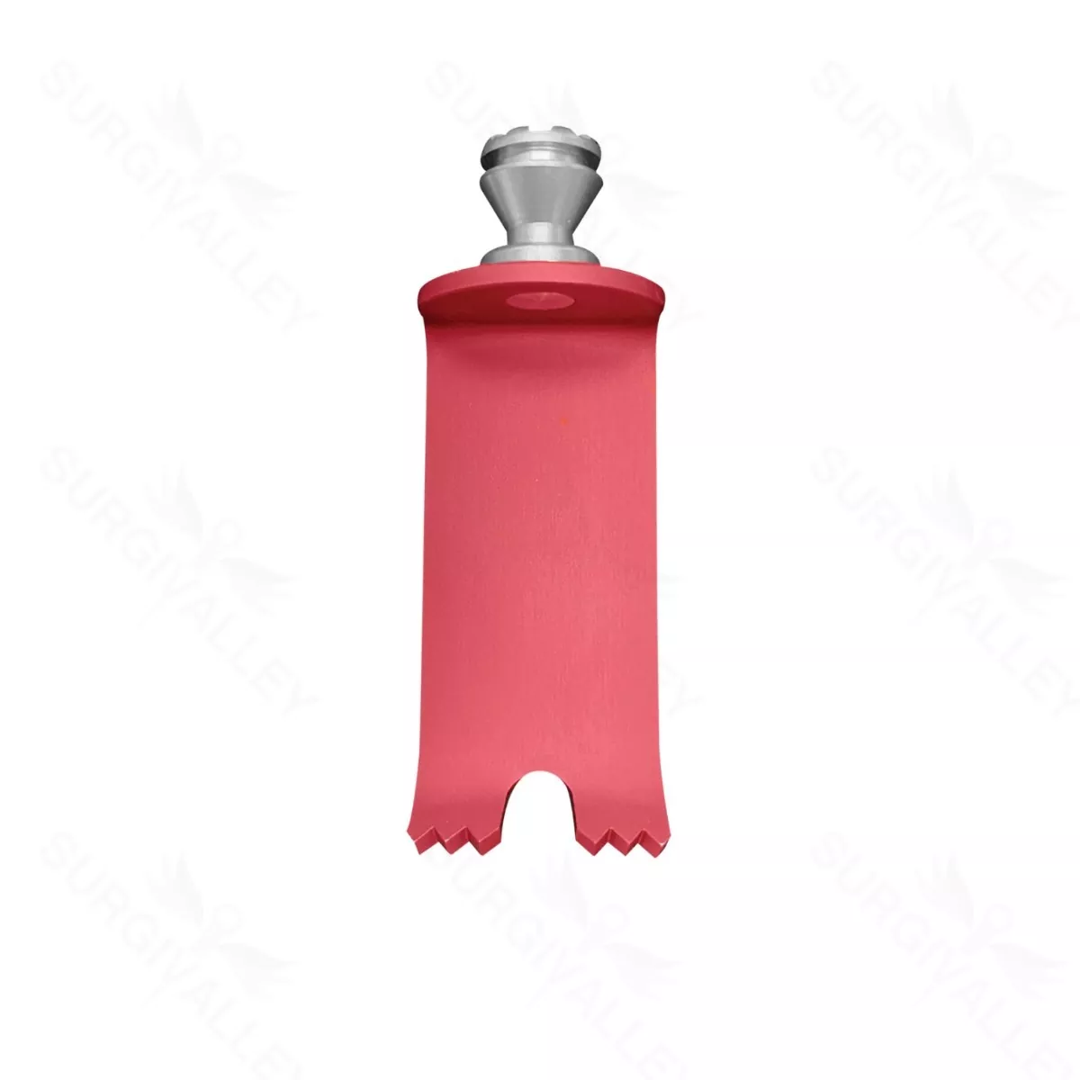 T-Line Notched Medial Retractor Blade 23 x 40mm Red with Conical Hub