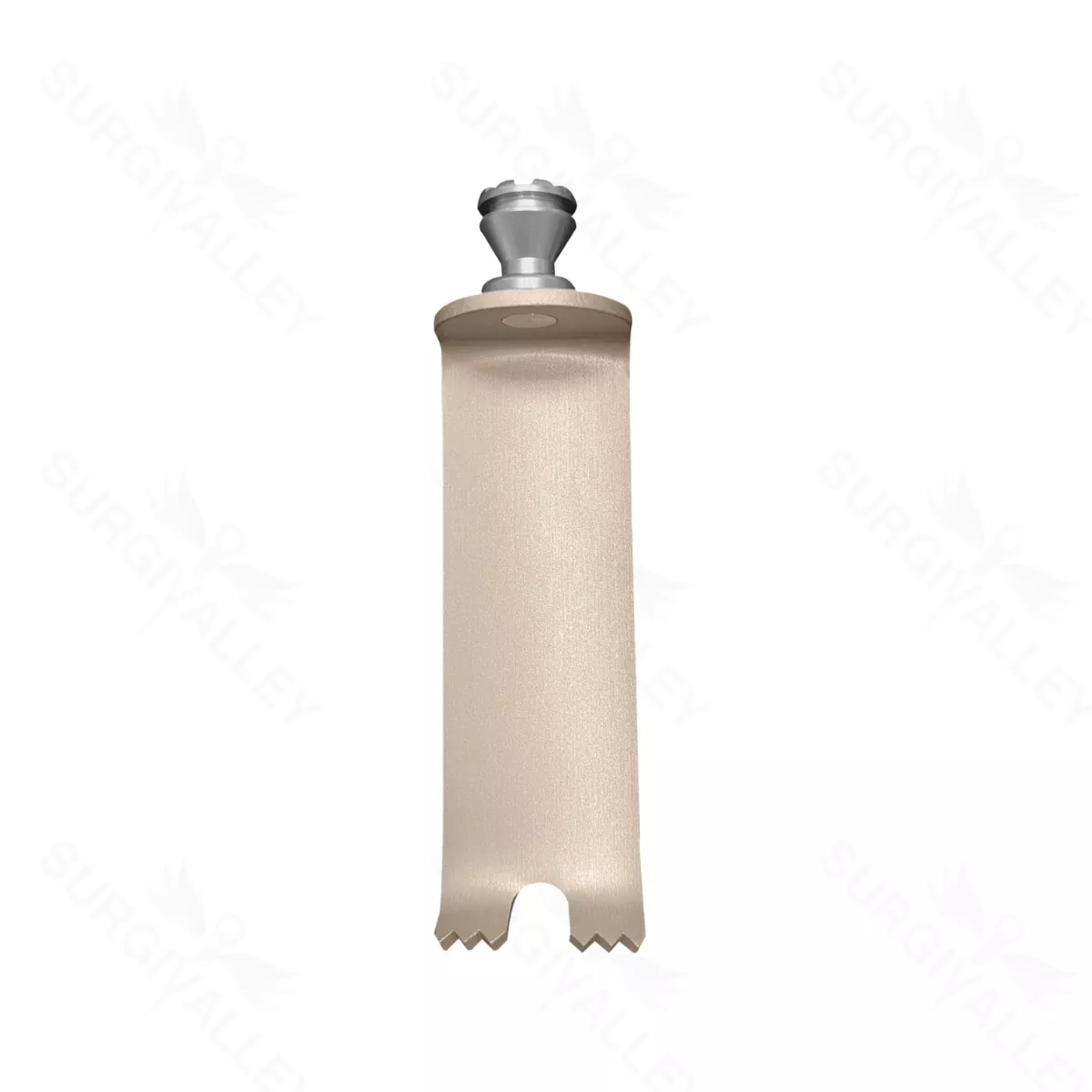 T-Line Notched Medial Retractor Blade 23 x 60mm Gold with Conical Hub