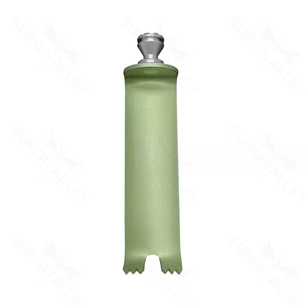 T-Line Notched Medial Retractor Blade 23 x 70mm Lt Green with Conical Hub