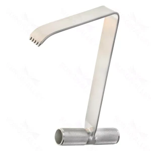T-Handle Retractor – Ang. Bld. 120mm x 32mm (11″ shaft) – surgivalley (S01-82-00-1415)