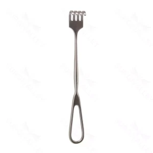 8 3/4″ Volkman Retractor – USA 4 prong blunt – surgivalley (S01-82-00-15)