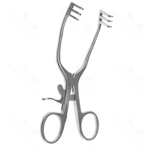 Schuknecht Weitlaner Retractor length 130mm 3×3 sharp – surgivalley (S01-82-00-1614)