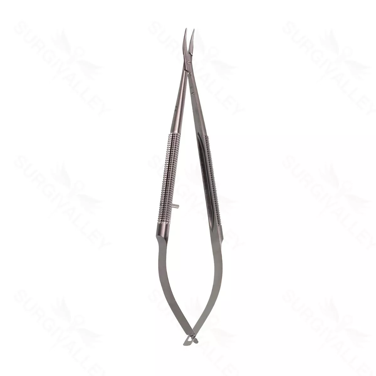 6″ Micro Needle Holders – 8mm hndl .4mm tips cvd w/o lock