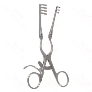 6 1/2″ Weitlaner Retractor – w/hinged arms 3×4 shrp prongs – surgivalley (S01-82-00-254)