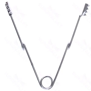4 1/2″ Spring Wire Retractor – #4 4 tooth blde – surgivalley (S01-82-00-290)