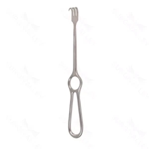 8″ Volkman Retractor – 3 prngs shrp – surgivalley (S01-82-00-37)