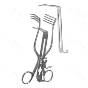 6 1/2″ Henley Carotid Retractor – mod Weitl 3 center blades – surgivalley (S01-82-00-624)