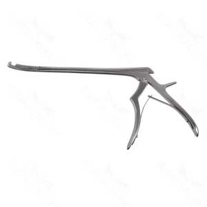 Foraminotomy Rongeur, 8″ (200mm) 4mm, Curved Left, 90° up, Hinged Micro Handle, Stainless Steel – surgivalley (S01-84-00-303)