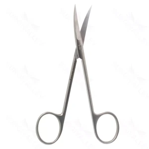 4 5/8″ Plastic Scissors – curved pointed blades – surgivalley (S01-83-00-02)