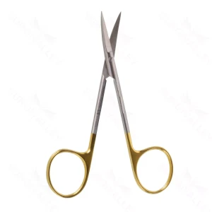 4 1/2″ Iris Scissors – “GG” cvd one bld serr – surgivalley (S01-83-00-233)
