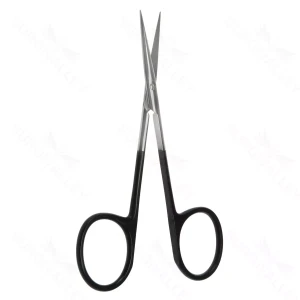 4 1/2″ Iris Scissors – Straight Sq. Shanks Super-Cut Large Rings – surgivalley (S01-83-00-310)