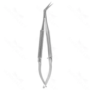 4 1/2″ Castroviejo Micro Scissors – round handle 45° – surgivalley (S01-83-00-493)