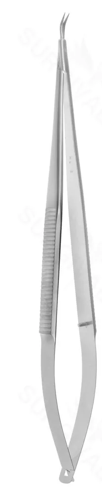 7″ Jacobson Vannas Scissors – flat handle 45° blades