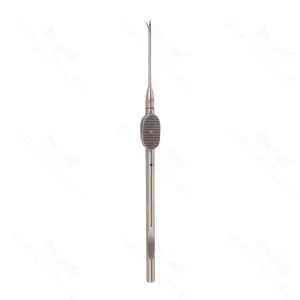 Intraocular Scissors – sqze Handle w/ prot cap straight – surgivalley (S01-83-00-694)