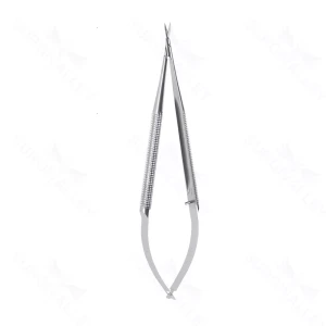 15cm Scissors – straight 13mm vannas bld 8mm dia – surgivalley (S01-83-00-836)