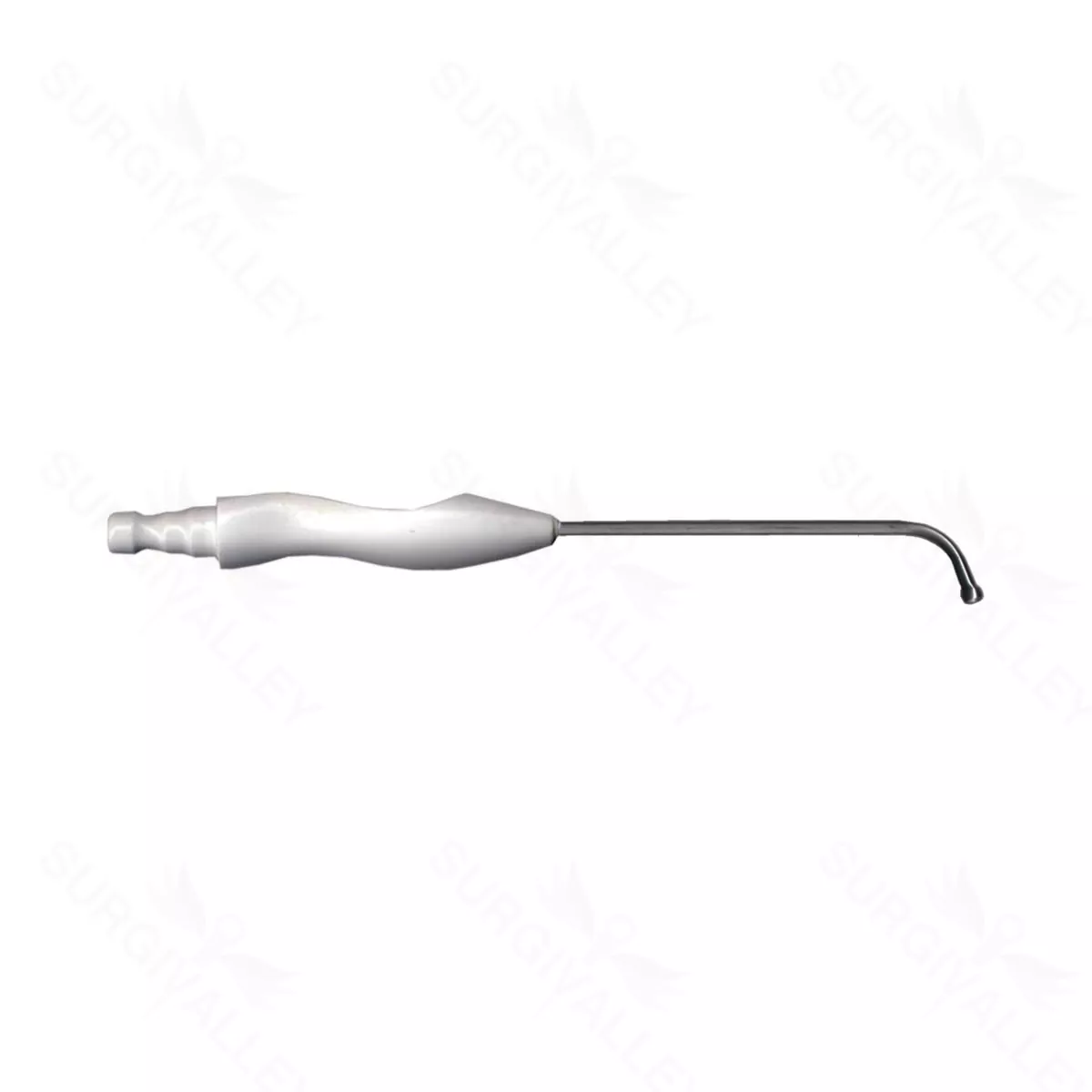 Single-Use 70 Deg Curved Sinus Suction 12fr Ball End Tip