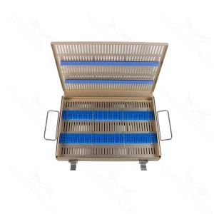 10x15x3″ Microsurgical Instrument Sterilization Case – Two-Level – surgivalley (S01-88-00-07)