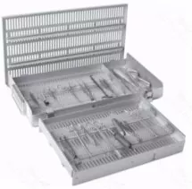 10x20x3.5″ Microsurgical Instrument Sterilization Case – Two-Level