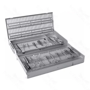 10x20x3″ Microsurgical Instrument Sterilization Case – Two-Level – surgivalley (S01-88-00-09)