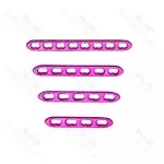 2.0mm Mini Locking Plates 16 Holes Lot of 12 Pcs Titanium