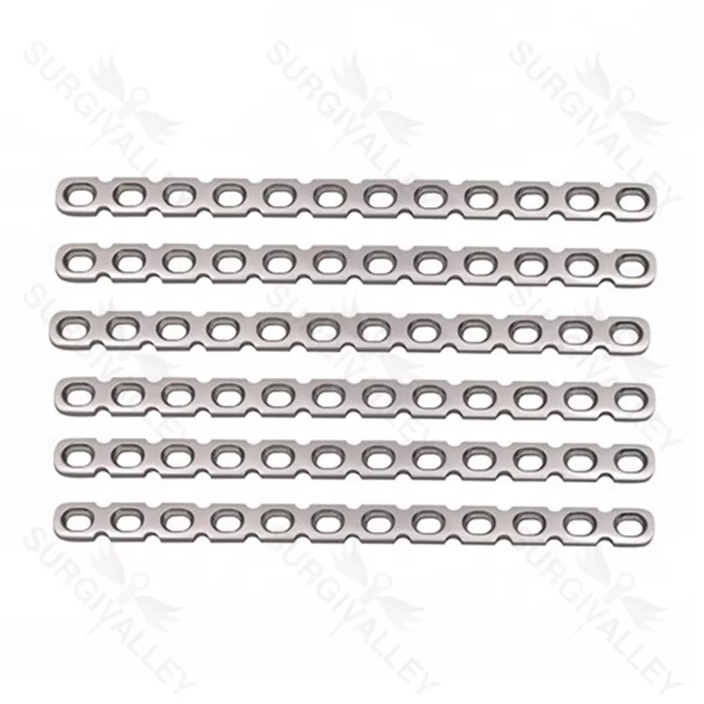 Reconstruction Bone Plate 5.5 mm Set Of 6 Pieces With Screw 5.5 mm 100 Pcs