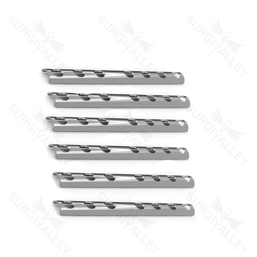 Semi Tubular Plate 4.5 mm Set Of 6 Pcs Hole With 100 Screw Orthopedic Instruments