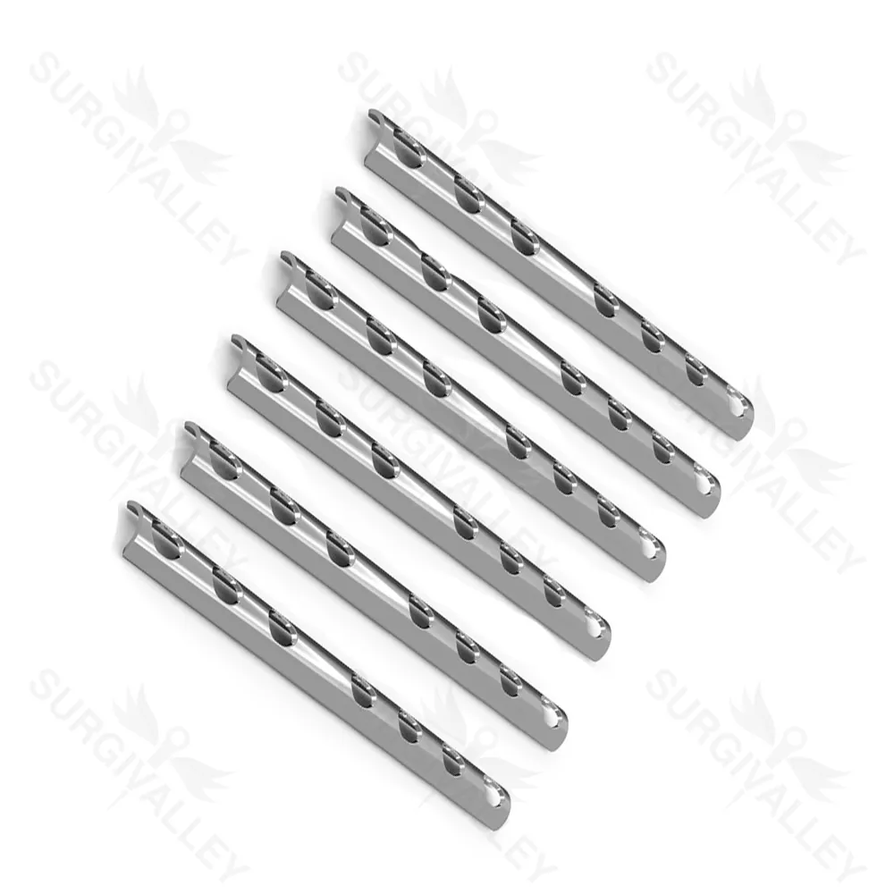 Semi Tubular Plate 4.5 mm Set Of 6 Pcs Hole With 100 Screw Orthopedic Instruments