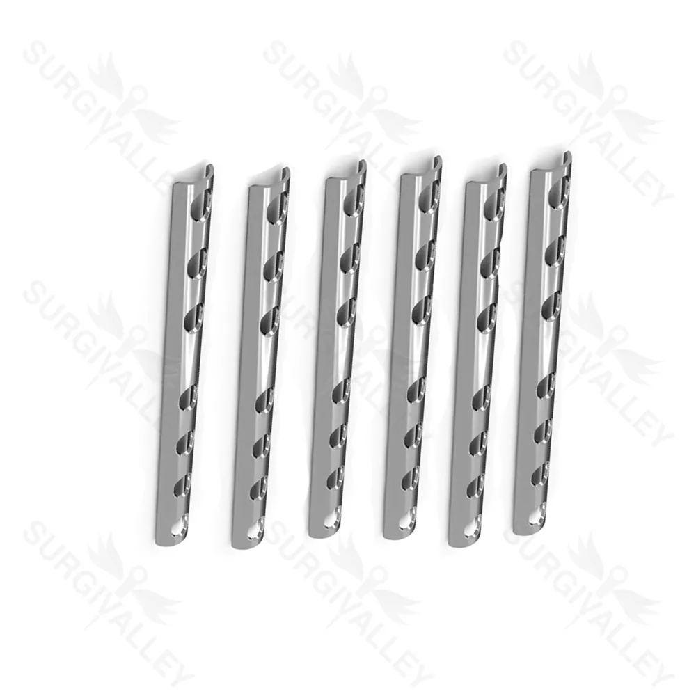 Semi Tubular Plate 4.5 mm Set Of 6 Pcs Hole With 100 Screw Orthopedic Instruments