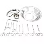 Basic Delivery Set Of 16 Pieces Surgical Instruments