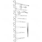 Basic Delivery Set Of 16 Pieces Surgical Instruments