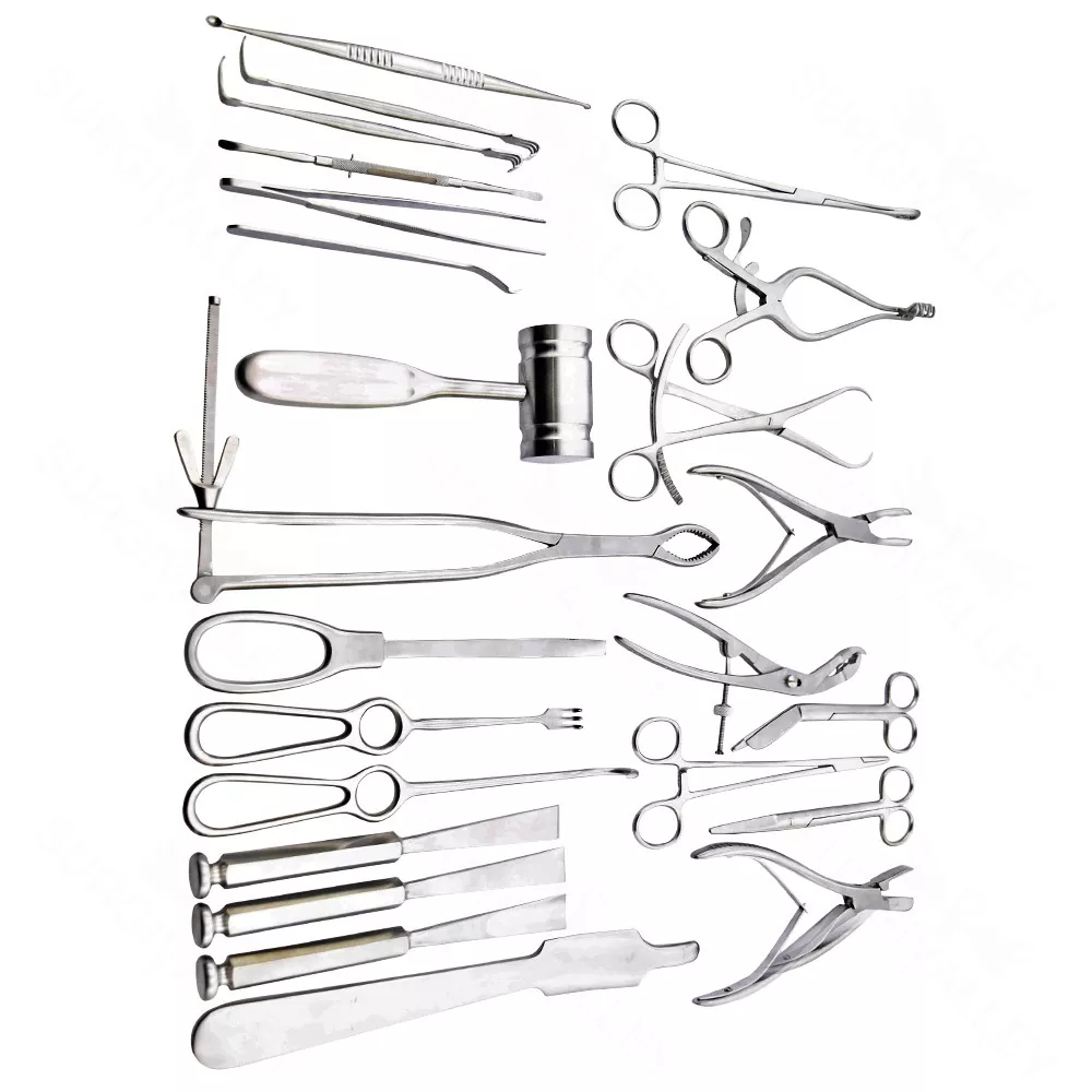 Basic Orthopedic Surgery Set Of 25 Pcs Of Surgical Instrument