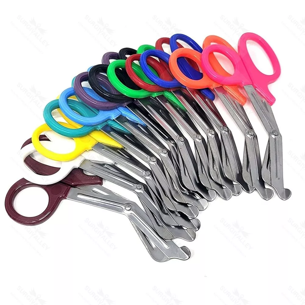 100 Emt Shears Rescue Paramedic First Aid Ems Nurses Bandage Scissors 7.25"