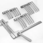 French Model Laminectomy Retractor Set With Hinged Arms & Six Blades