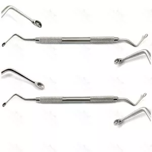 Hemingway Bone Curettes 2 Pcs Cleaning the Alveolus Bone Fragments Dental Tools New – surgivalley (SV-10-1457)