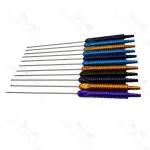 Liposuction Cannula Set For Face 5 Cannula And Handle Surgery Instrument