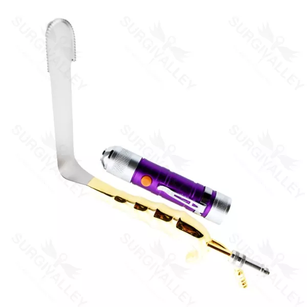 Epstein Abdominoplasty Breast Retractor With Fiber Optic & Suction Tube