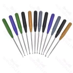 American Rainbow Cervical Bone Curettes Set Orthopedic Spine Instruments
