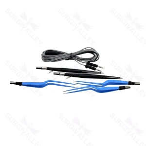 Bipolar European Forceps Bayonet Straight & Irrigation Set Reusable with Cord – surgivalley (SV-10-1531)