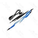 Bipolar European Forceps Bayonet Straight & Irrigation Set Reusable with Cord